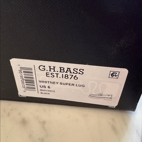 ANTHROPOLOGIE G.H. Bass WEEJUNS Whitney Super Loafer Black Leather Loafers - Picture 10 of 10